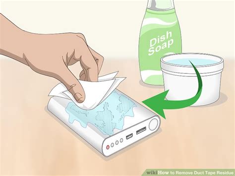 ways  remove duct tape residue wikihow