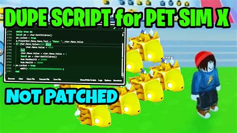 dupe script pet simulator  pastebin copy paste  working  patched youtube