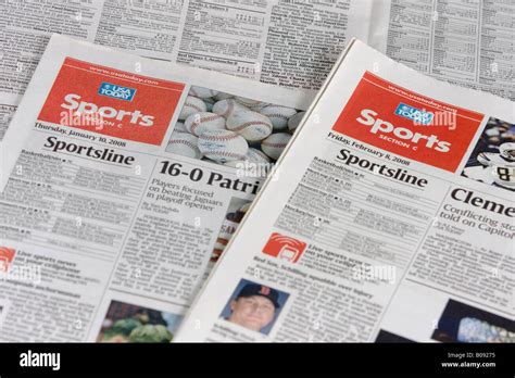 sports section   daily newspaper usa today stock photo alamy