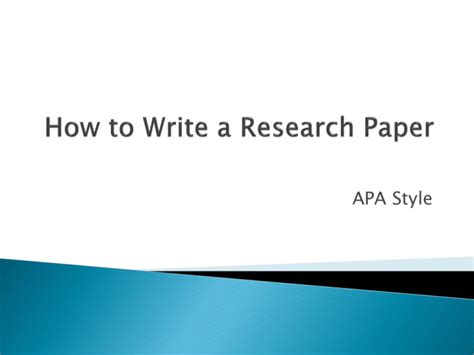 write  research paperapa