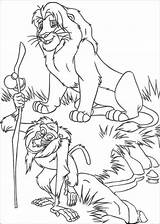 Simba Rafiki Adult Coloring Pages Printable Getcolorings Print sketch template