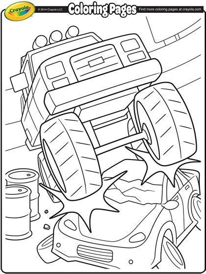 monster truck coloring page monster trucks birthday party monster