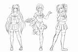 Ayano Aishi Senpai sketch template