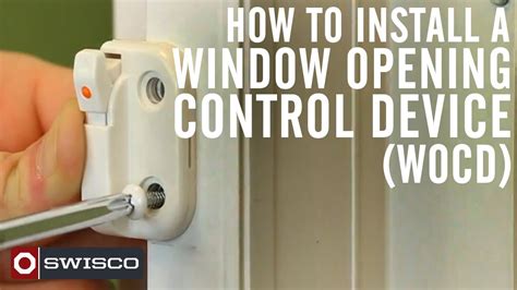 install  window opening control device wocd kit youtube