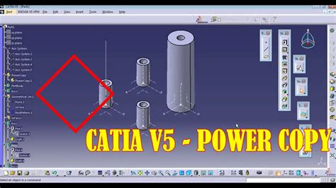 catia  power copy youtube