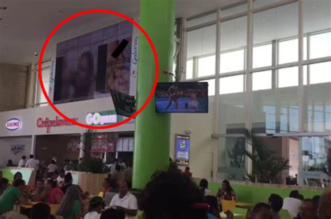 Porn Plays On Big Screen Tv In Nicaragua Shopping Mall