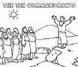 Coloring Commandments Ten Pages Ark Moses Covenant Printable Getcolorings Commandment sketch template
