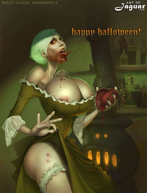 marie claude halloween pinup by xposh hentai foundry