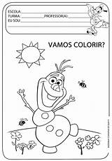 Colorir Ensinar Tarefas Prontas Olaf Educação Crianças Motora Coordenação Educativas Acessar sketch template