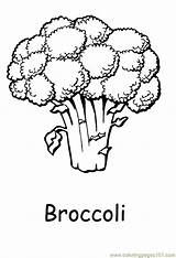 Coloring Vegetables Pages Vegetable Broccoli Clipart Kids Color Printable Print Food Fruits Printabel Book Nature Coloringpages101 Library Sheets Gif Brocolli sketch template