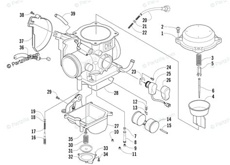 arctic cat   carburetor parts diagram reviewmotorsco