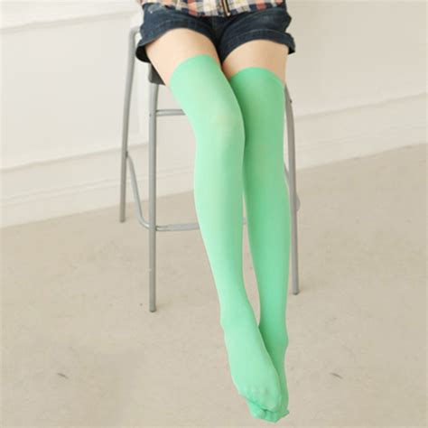 fashion girl long over knee cotton socks thigh high soft cotton stockings l16 ebay