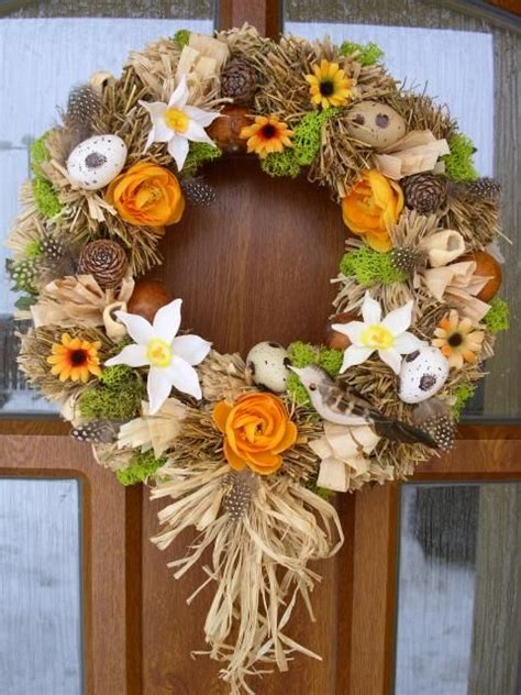 velkonocny prepelicie hniezdo fall wreath wreaths spring home decor decoration home door