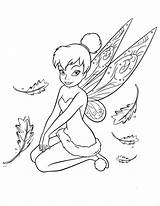 Coloring Tinkerbell Pages Colouring Tinker Bell Template Templates sketch template