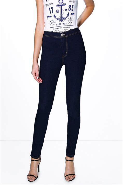 Tall Narla High Waisted Skinny Tube Jeans At