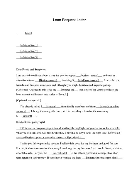 business loan letter  printable documents