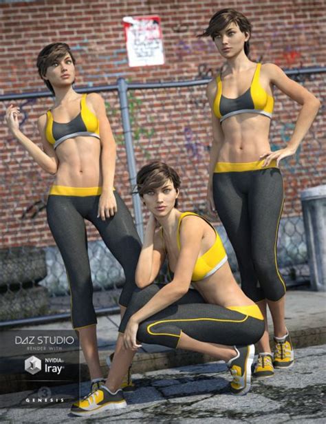 urban model poses for genesis 3 female s 3d models for