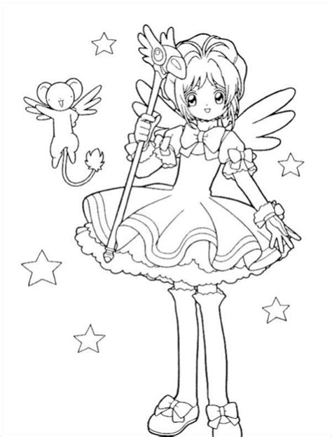 advanced fairy coloring pages anime coloring pages