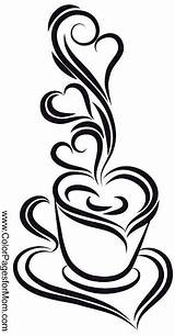 Burning Stencil Stencils Kaffee Dibujos Malvorlagen Kitchen Mylar Plastics Menino Stove Kaffeetasse Silhouette Ausmalen Cafe Italks Colorpagesformom sketch template