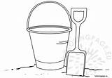 Bucket Shovel Coloring Beach Pages Summer Outline Color Colouring Coloringpage Eu Kids Writing Info Grade Fillers Sheets Filler Stripes Choose sketch template