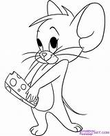 Jerry Tom Drawing Coloring Mouse Popular sketch template