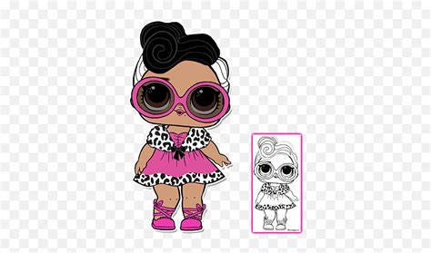 lol surprise doll coloring pages page  color  doll face