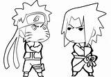 Coloring Chibi Naruto Pages Print sketch template