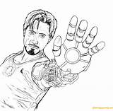 Stark Tony Coloring Pages Printable Avengers Color Coloringpagesonly sketch template