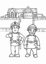 Sam Fireman Coloring Kids Pages Funny sketch template