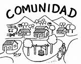 Comunidad Comunidades Urbana Comunitaria sketch template