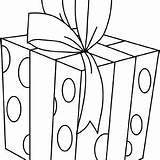 Presents Christmas Coloring Pages Wrapped Beautifully Polkadot Covered Paper Color sketch template