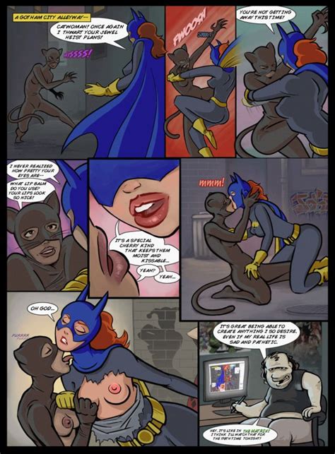 batgirl and catwoman kissing gotham city lesbians luscious