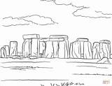 Stonehenge Kolorowanka Disegnare Stampare Brytania Wielka Drukuj sketch template