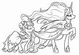 Luna Pony Princess Little Coloring Pages Getcolorings Colori sketch template