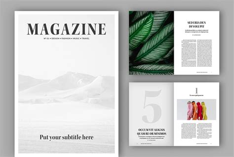 minimalist magazine layout aus marquee creative labs magazine