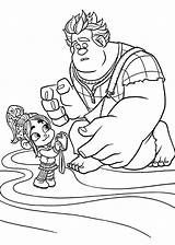 Pages Coloring Vanellope Getcolorings Ralph Wreck Offer Her sketch template