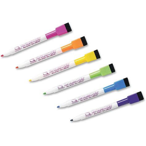 quartet mini dry erase markers magnetic  pack fine point type