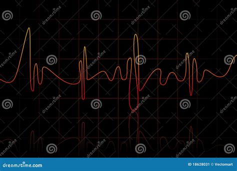heart beats stock vector illustration  graph analyze