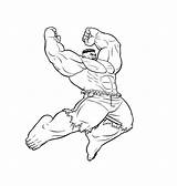 Outline Coloring Superhero Body Pages Template Flying Hulk Kids sketch template