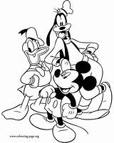Mickey Friends Pages Coloring Mouse Getdrawings Colouring sketch template
