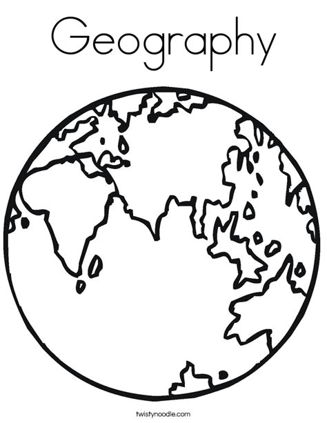 geography coloring page twisty noodle