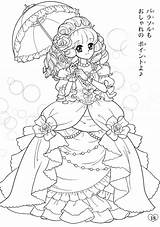 Coloring Anime Pages Manga Girls Kawaii Force Cute Printable Book Glitter Coloriage Umbrela Princess Color Chibi Print Choose Board Adults sketch template