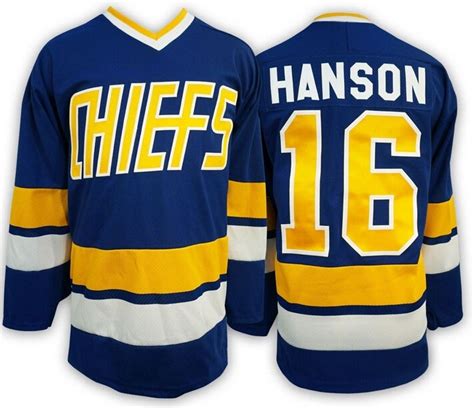hockey jersey vintage jack hanson  charlestown chiefs hockey jersey