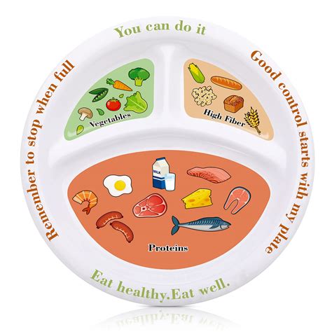 newtay portion control plate healthy diet plate portion plates