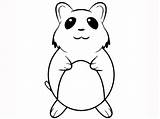 Hamster Animals Coloriages Printable Ko sketch template