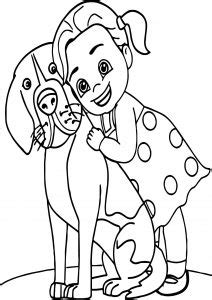 girl puppy dog coloring page wecoloringpagecom
