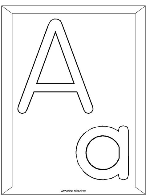 template alphabet preschool alphabet coloring pages letter
