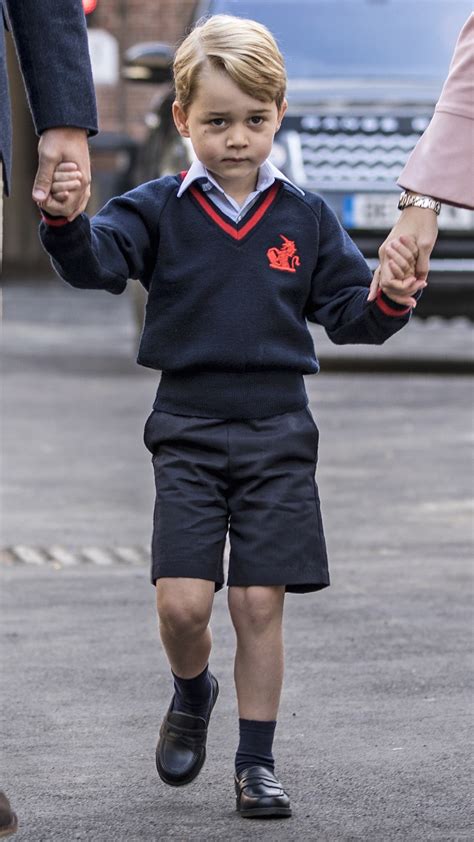 prince george arrives    day  school vogue