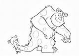 Coloring Pages Boo Sulley Books Kids sketch template