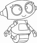 Robot Coloring Rob Pages Sweet Robots Printable Color Place Getcolorings Getdrawings sketch template